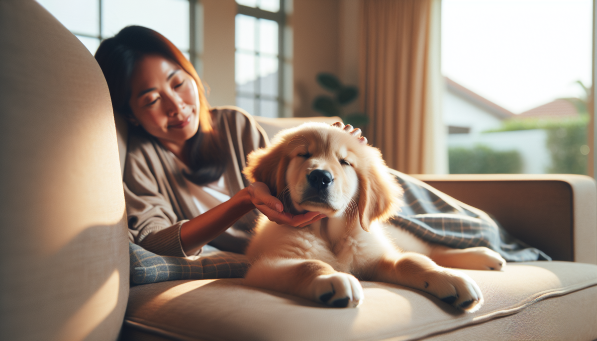 Un chiot Golden Retriever s'endort après un massage du visage: la vidéo qui fait fondre Instagram